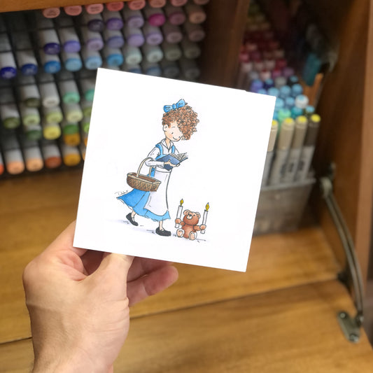 Look there she goes... (Card)