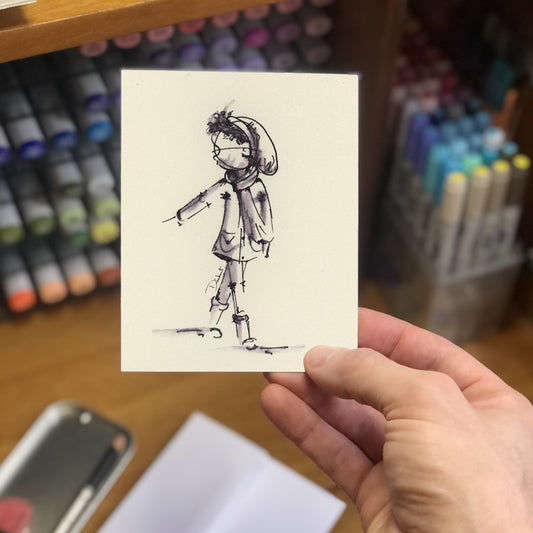 Auditioning for Oliver (Card)