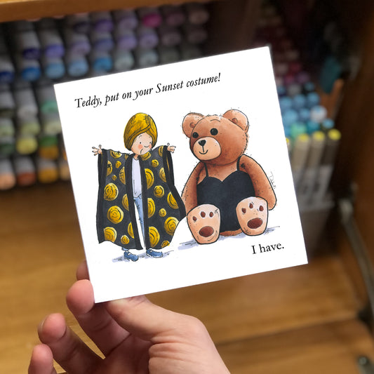 Sunset Gets a Makeover (Card)