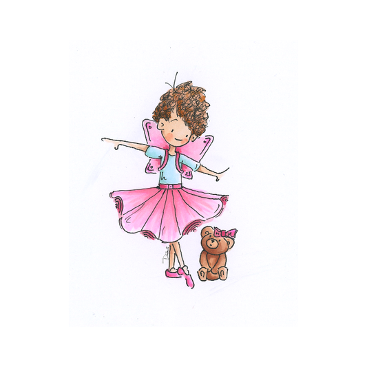 Pink Fairy Wings (Card)