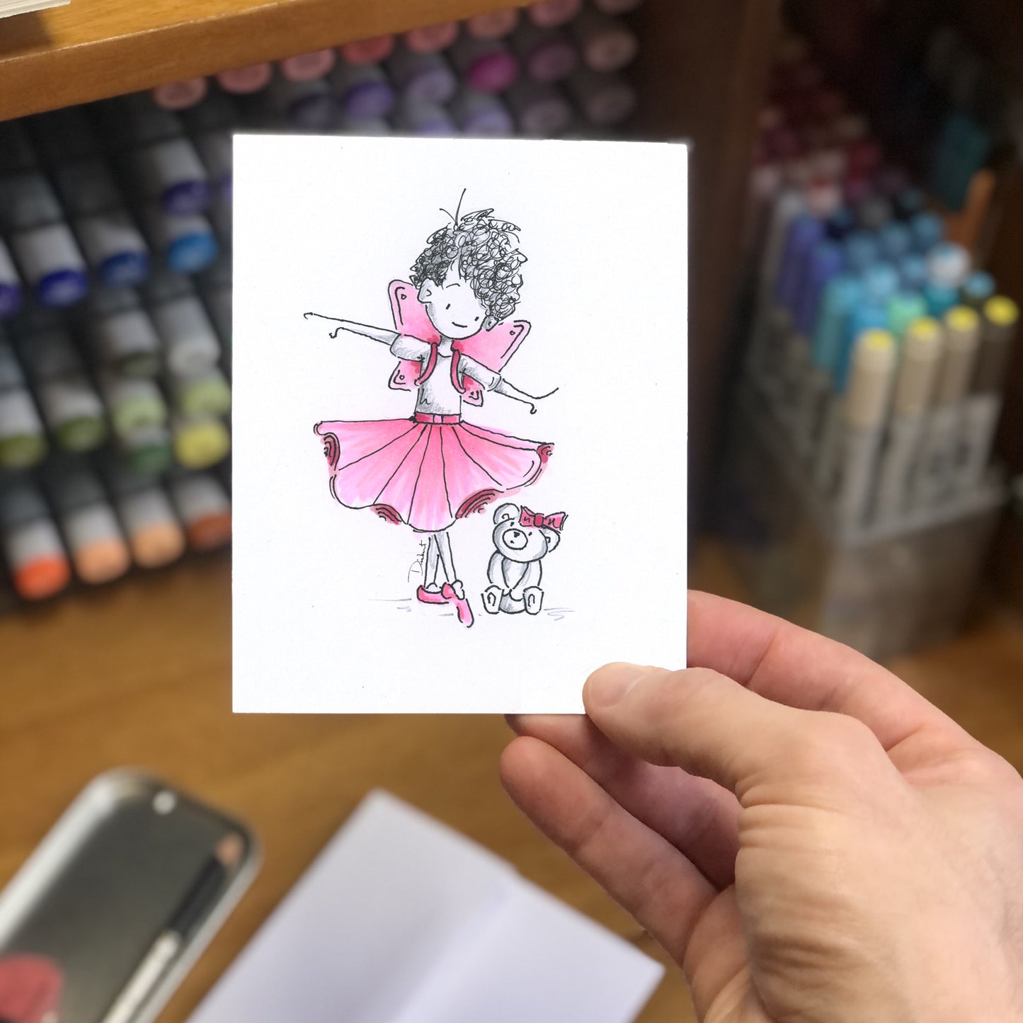 Pink Fairy Wings (Card)