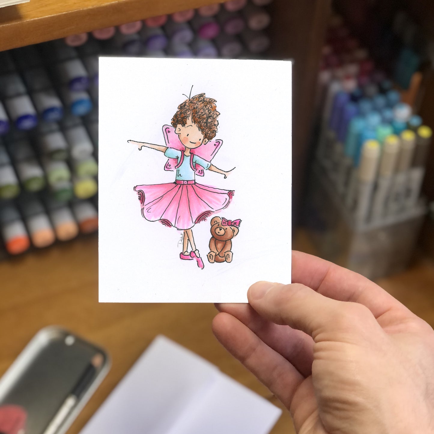 Pink Fairy Wings (Card)