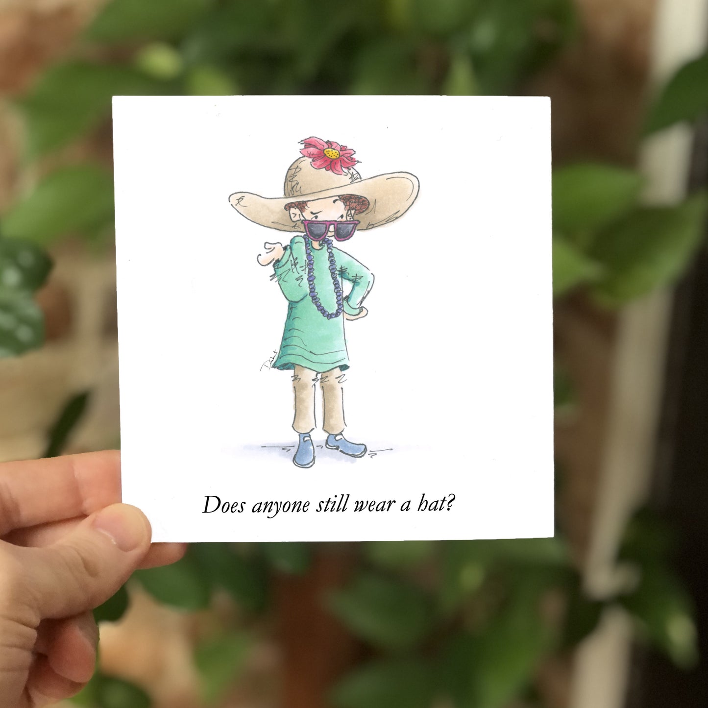 Does anyone still wear a hat? (Card)