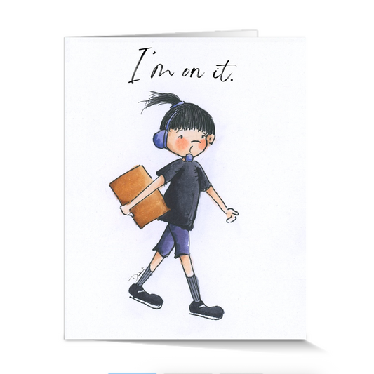 Sherry the Stage Manager is strutting across the floor accomplishing everything in theater. This theater gift is perfect for the theater lover in your life.