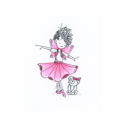 Pink Fairy Wings (Little Print)