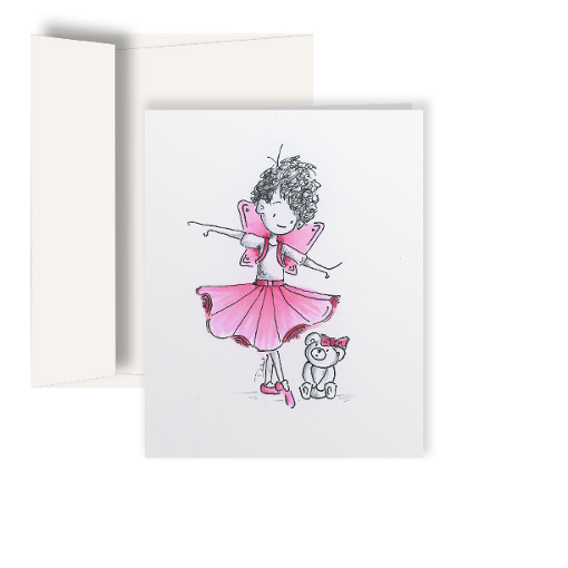 Pink Fairy Wings (Card)